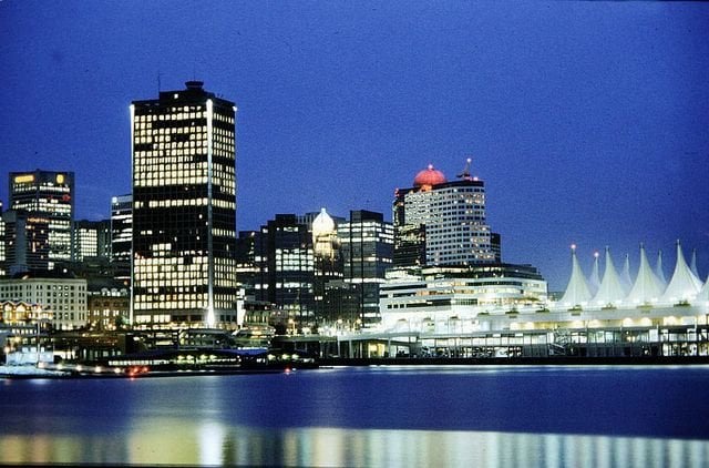 Vancouver portowy terminal pasażerski i Down Town