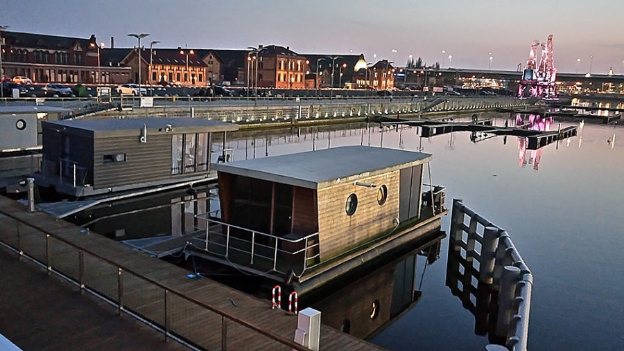 Marina na Wyspie Grodzkiej w Szczecinie